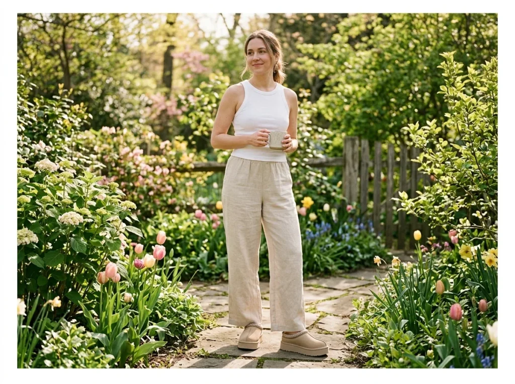 Flowy Linen Pants and a Simple Tank Top